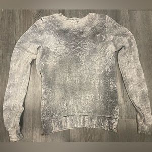 Cotton Citizen double side zip crewneck sweatshirt